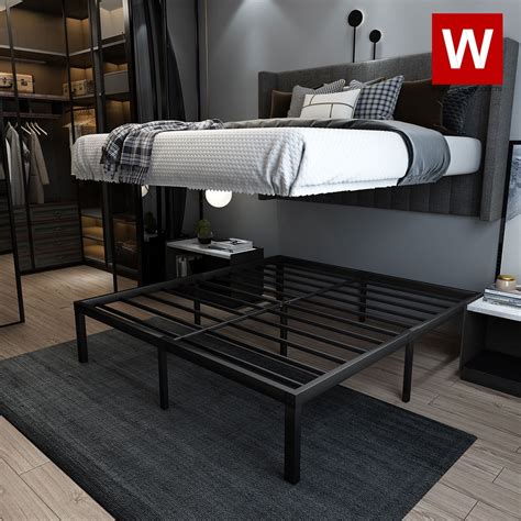 metal pedestal bed frame hous|pedestal bed frames overstock.